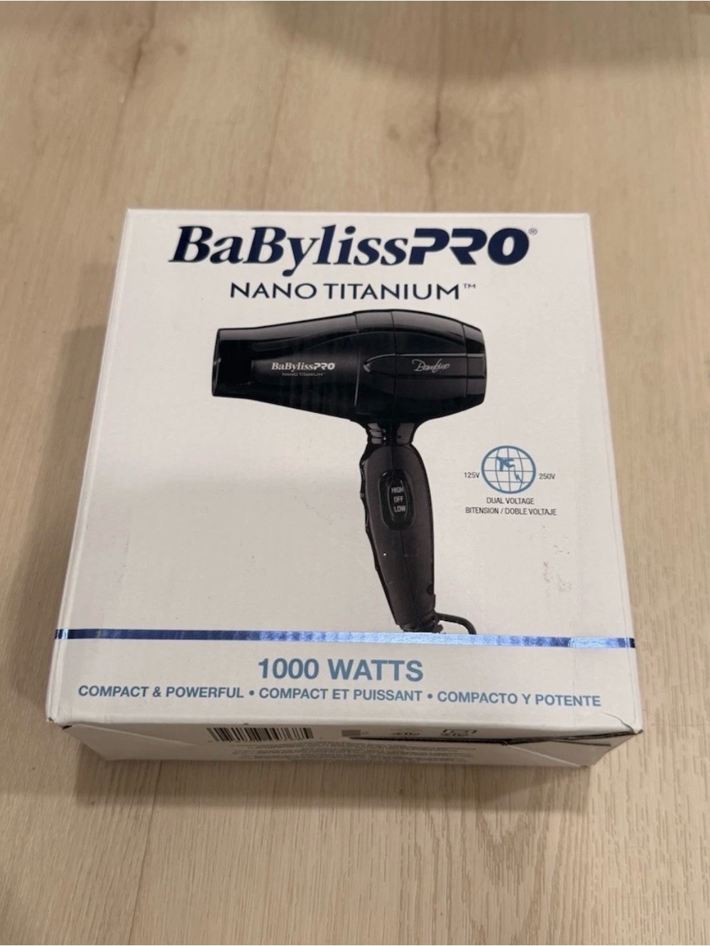 BaBylissPRO Nano Titanium Hair Dryer in Black